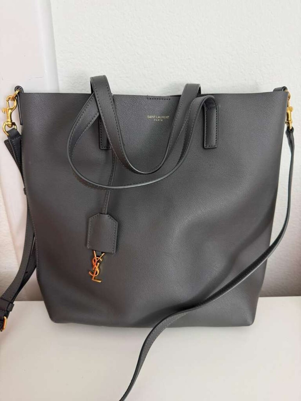 saint Laurent toy in leather STORM